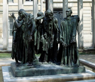Het monument van de burgers van Calais door Auguste Rodin