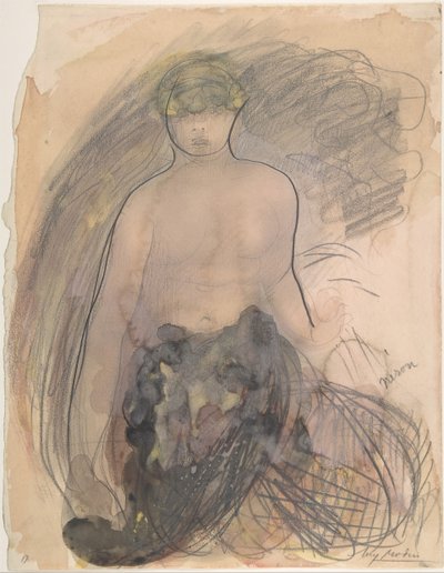 Nero, 1900-1910 door Auguste Rodin
