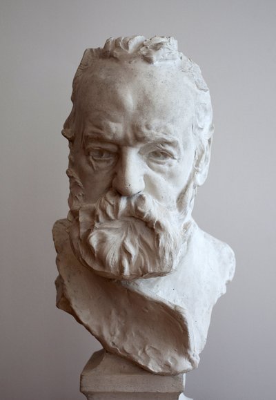 Portret in buste van Victor Hugo (1802-1885). Gips door Auguste Rodin (1840-1917). door Auguste Rodin