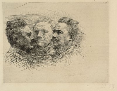 Portret van Henri Becque door Auguste Rodin