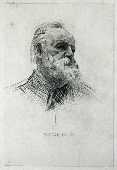 Portret van de schrijver Victor Hugo door Auguste Rodin