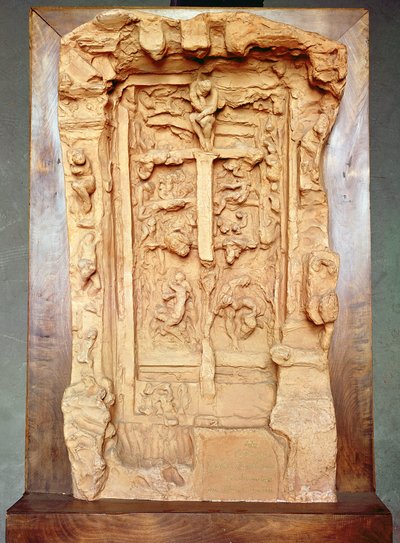 Studie voor de Poorten van de Hel, 1889-90 (terracotta) door Auguste Rodin