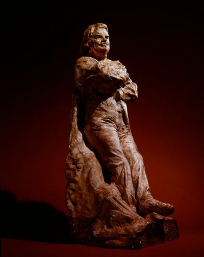Studie van Balzac in een rokjas door Auguste Rodin