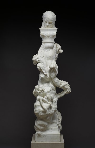 De dichter en het contemplatieve leven: De Fenaille-zuil, 1896 door Auguste Rodin