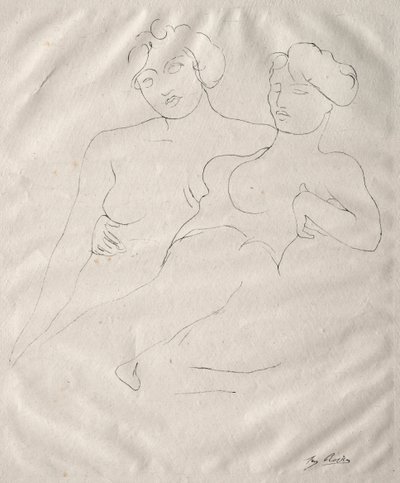 Twee figuren door Auguste Rodin
