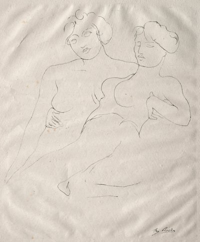 Twee Figuren door Auguste Rodin