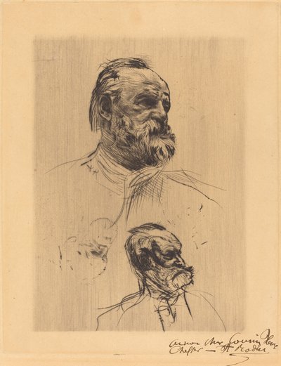 Victor Hugo, driekwart door Auguste Rodin