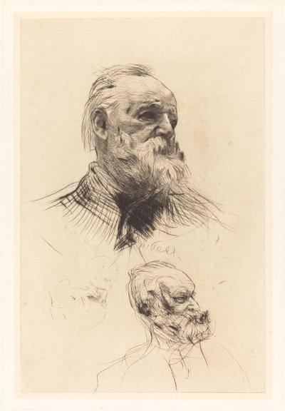 Victor Hugo, driekwart door Auguste Rodin