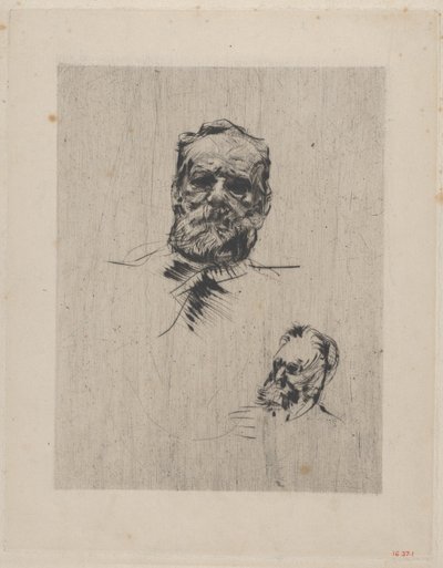 Victor Hugo frontaal door Auguste Rodin
