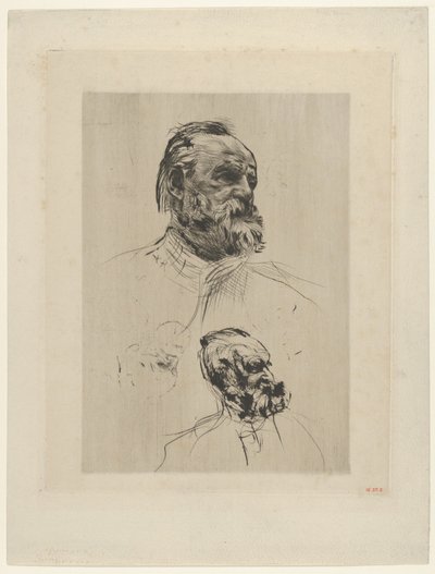 Victor Hugo driekwart zicht, 1885 door Auguste Rodin