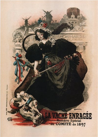 La Vache Enragee door Auguste Roedel