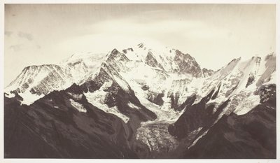 Savoie 46, Mont-Blanc, gezien vanaf Mont-Joli door Auguste Rosalie Bisson