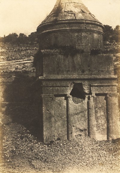 Absaloms graf, Kidronvallei, Jeruzalem door Auguste Salzmann
