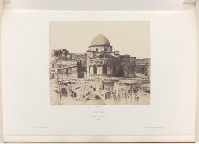 Absis van de Heilig Grafkerk te Jeruzalem door Auguste Salzmann