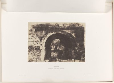 Boog van de kerk Sint-Maria van de Latijnen, Jeruzalem door Auguste Salzmann