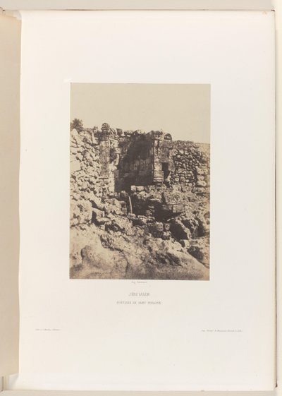 Fontein van Sint-Filippus, Jeruzalem door Auguste Salzmann