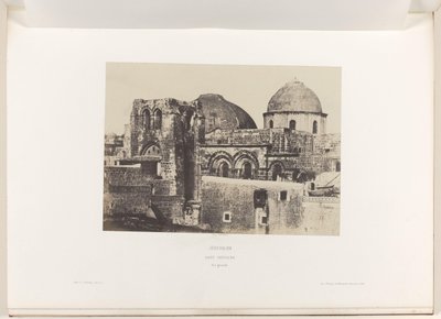 Gezicht op de Heilig Grafkerk te Jeruzalem door Auguste Salzmann