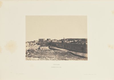Jeruzalem. Vesting van Sion door Auguste Salzmann