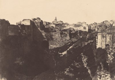 Jeruzalem. Tempelgebied. Probatica Vijver 1 door Auguste Salzmann