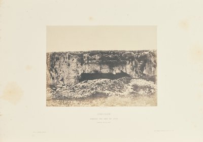 Jeruzalem. Graf van de koningen van Juda. Interieur van de binnenplaats door Auguste Salzmann