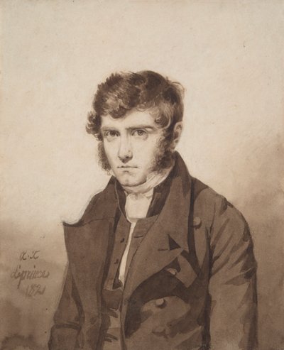 Zonder titel (Portret van de kunstenaar) door Auguste Xavier Leprince