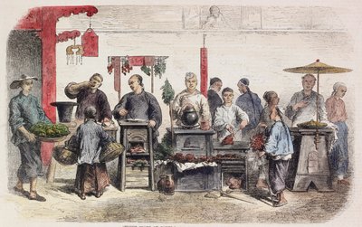 Straatkoks in Canton door Auguste after Borget