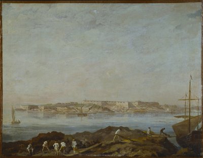 Uitzicht op Sveaborg door Augustin Ehrensvard