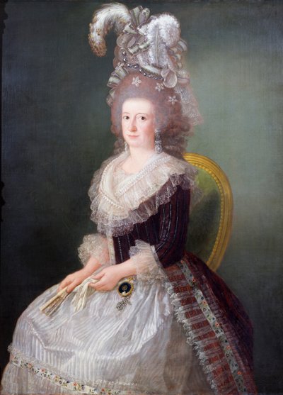Portret van de markiezin de San Andres, c.1785 door Augustin Esteve