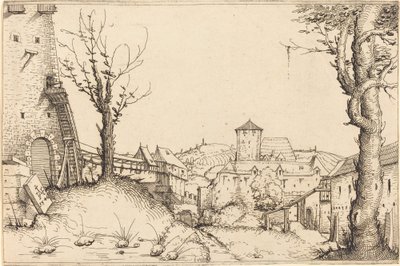 Binnenplaats van een kasteel door Augustin Hirschvogel