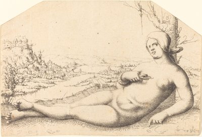 De Dood van Cleopatra door Augustin Hirschvogel