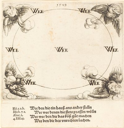 Wee wordt uitgesproken over de schriftgeleerden en Farizeeën door Augustin Hirschvogel