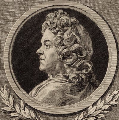 Portret van de componist Jean-Baptiste Lully 1632-1687, 1770 door Augustin Saint Aubin de