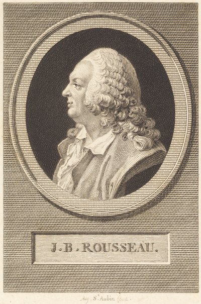 Jean-Baptiste Rousseau door Augustin de Saint-Aubin