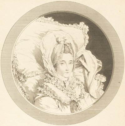 Laatste uur van de Barones de Rebecque door Augustin de Saint Aubin