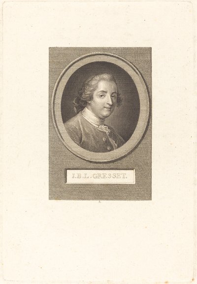 Jean-Baptiste-Louis Gresset door Augustin de Saint Aubin