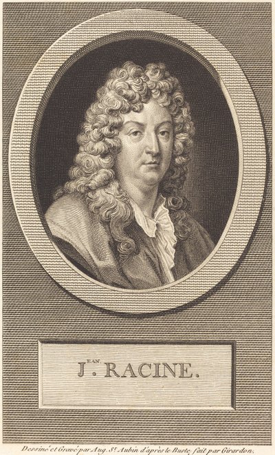 Jean Racine door Augustin de Saint Aubin