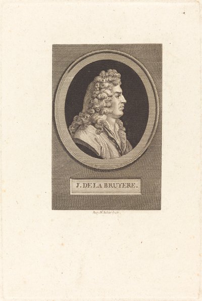 Jean de La Bruyere door Augustin de Saint Aubin