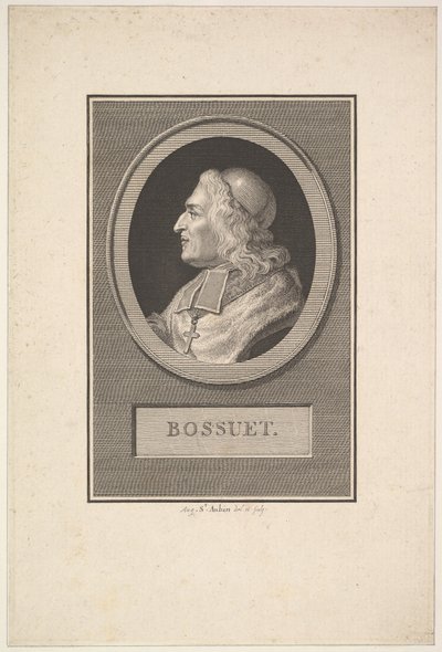 Portret van Bossuet, 1803 door Augustin de Saint Aubin