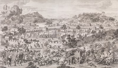 De Slag bij Tonguzluq, 1773 door Augustin de Saint Aubin