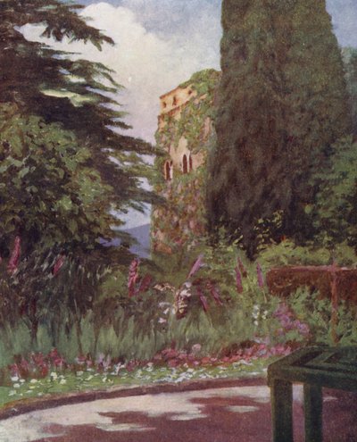Tuin van het Palazzo Ruffolo, Ravello door Augustine Fitzgerald