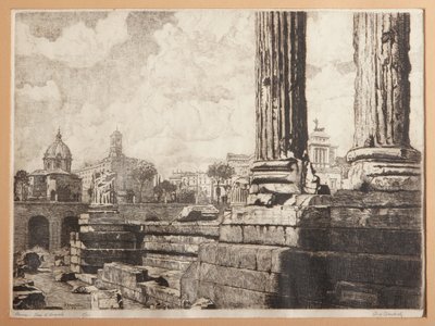 Rome, Het Forum van Augustus door Augusto Baracchi