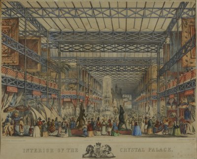 Interieur van het Crystal Palace, 1851 door Augustus Butler