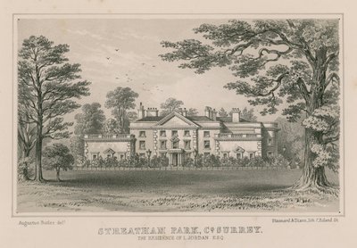 Streatham Park, de residentie van L Jordan door Augustus Butler