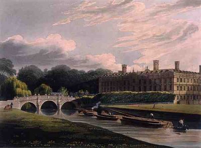 Exterieur van Clare Hall, Cambridge, uit 