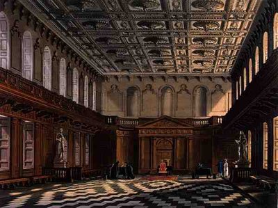 Interieur van het Senaatshuis, Cambridge, uit 