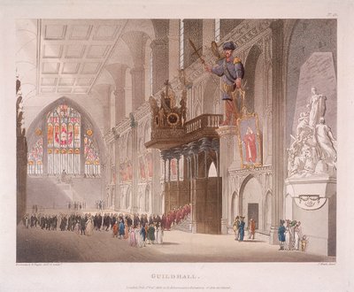 Gildehuis, Londen, 1808 door Augustus Charles Pugin, Thomas Rowlandson