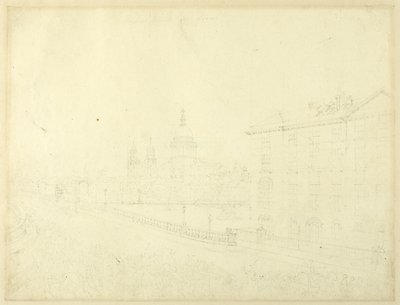 Studie voor brand in Londen, van Microcosm of London door Augustus Charles Pugin