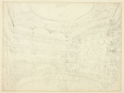 Studie voor Royal Circus, uit Microcosm of London door Augustus Charles Pugin