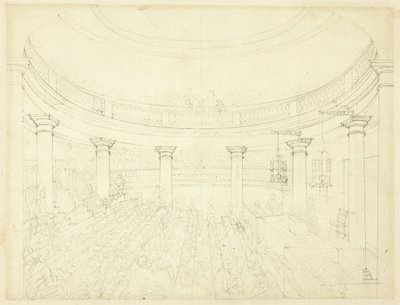 Studie voor Surrey Institution, uit Microcosm of London door Augustus Charles Pugin