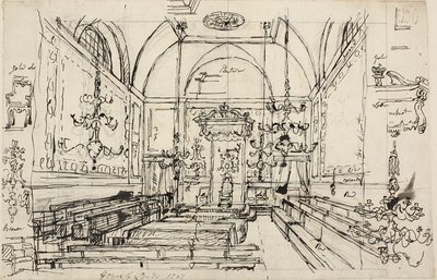 Studie voor het Hogerhuis door Augustus Charles Pugin